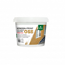 Краска-грунт фасадная для плит OSB PROSEPT Proff 3 в 1, 1кг (12шт/уп)