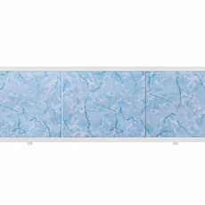 Экран под ванну пластиковый 1,5м голубой мрамор