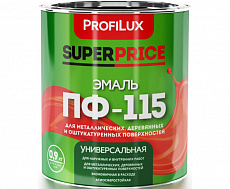Profilux Эмаль ПФ-115  SUPERPRICE коричневая  0,9кг (14шт/уп)
