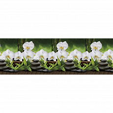 Фартук кухонный АБС-пластик Белые Орхидеи 1,5х600х3000м